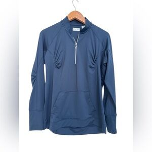 Oxford Golf Stretch Women’s Blue Quarter-Zip Golf Pullover